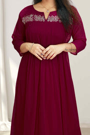 Elegant Flared Georgette Top