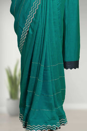Chiffon Fancy Saree with Stone Work