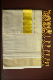 Golden Kasavu Kerala Set Saree