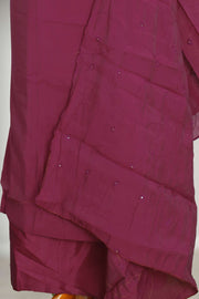 Silk Churidar Material-Sequins Work