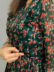 Chiffon Floral Print Feeding Top