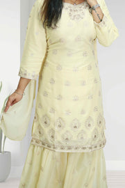 Elegant Georgette Churidar Set– Thread Work Edition