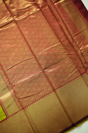 Semi Silk Saree – Big Border with Butta Work