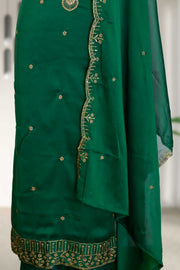 Georgette Churidar Material – Elegant Embroidery with Sequins
