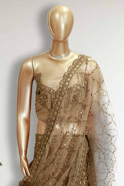 Wedding Lacha – Net with Stone & Thread Work