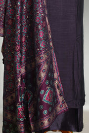 Elegant Silk Churidar Material with  Embroidery Thread Work