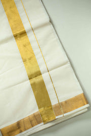 Kerala Set Saree – Golden Border