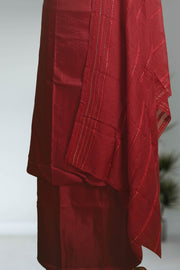 Silk Churidar Material – Golden Thread Work with Sequins