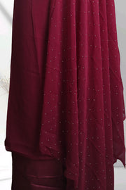 Georgette Churidar Material – Golden Thread Work