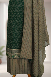 Cotton Churidar Material with Sequins & Thread Work