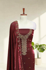 Georgette Churidar Material – Golden Glam