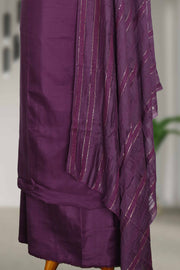Silk Churidar Material with Golden Embroidery and Box Work