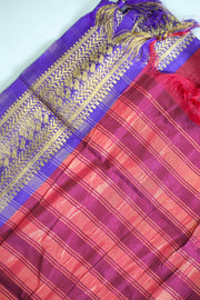 Soft Silk Saree with Golden Border