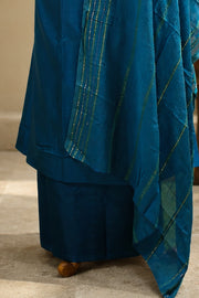 Silk Churidar Material – Golden Thread Work with Sequins