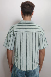 Printed Popcorn Five Sleeve Casual Shirt