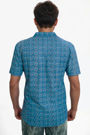Half Sleeve Men's Printed Casual Shirt