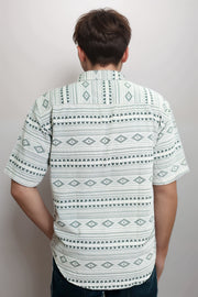 Men’s Casual Twill Cotton Shirt – Printed Design