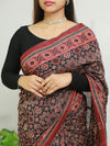 Elegant Ajrakh Cotton Saree with Blouse - Traditional Charm