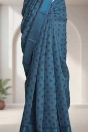 Fancy Cotton Saree with Floral Print