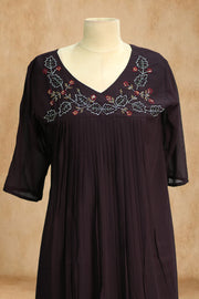 Sequin Cut Bead Georgette Long Top