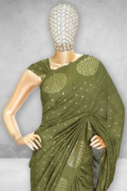 Fancy Saree-Stylish Butta Work