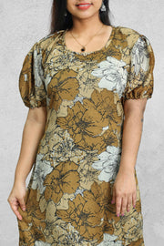 Night Dress-Semi Chiffon