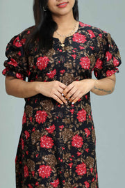 Cotton Night Dress with Print