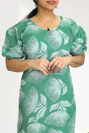 Night Dress-Floral Print