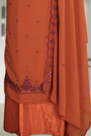 Elegant Threadwork Georgette Churidar Material