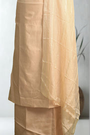 Silk Churidar Material – Golden Thread Work with Sequins