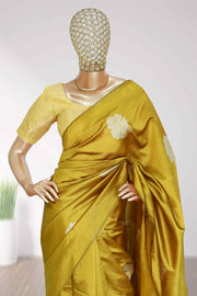 Soft Silk Saree – Floral Elegance in Semi Silk