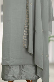 Georgette Churidar Material with Embroidery Thread Work