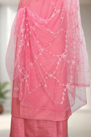 Silk Churidar Material with Embroidery Work