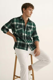 Men Classic Checked Corduroy Casual Shirt