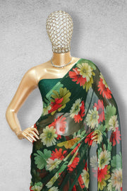 Georgette Saree – Floral Print