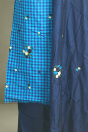 Madrasi Check Cotton Churidar Material