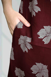 Rayon Nighty – Floral Embroidery Thread Work