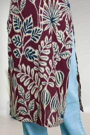 Elegant Floral Cotton Kurti