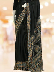 Elegant Georgette Saree with Ajrakh Border - ₹525