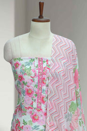 Cotton Churidar Material – Sequins with Cut Bead Work