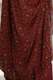 Silk Churidar Material – Ajrakh Print with Mirror Work