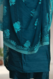 Silk Churidar Material with Beads Work