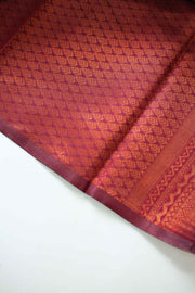 Palla Soft Silk Saree with Emboss Work & Golden Border