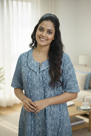 Cotton Mix Nighty – Yoke Design