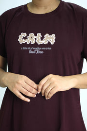 Co-Ord Set – Letter Print(Night dress)