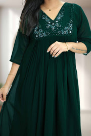 Flared Kurti – Cut Bead, Sequins & Stone Work