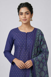 Silk Churidar Material Butta Work