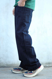 RawEdge Wide-Leg Denim Baggy Jeans