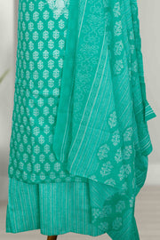 Cotton Churidar Material – Floral Embroidery Thread