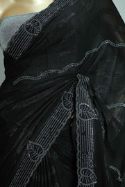 Fancy Saree – Stone Work Semi Chiffon